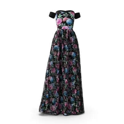 Robe longue de soirée noire