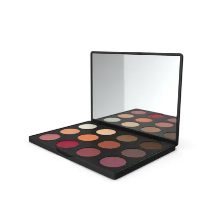 Palette de fards à paupières avec miroir