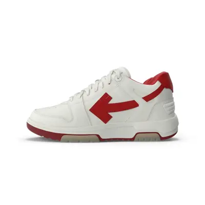 Baskets sport blanc cassé et rouge