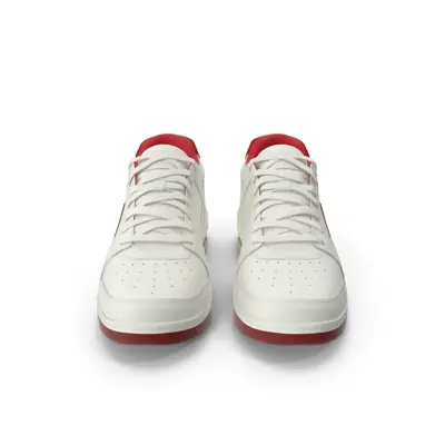 Baskets sport blanc et rouge